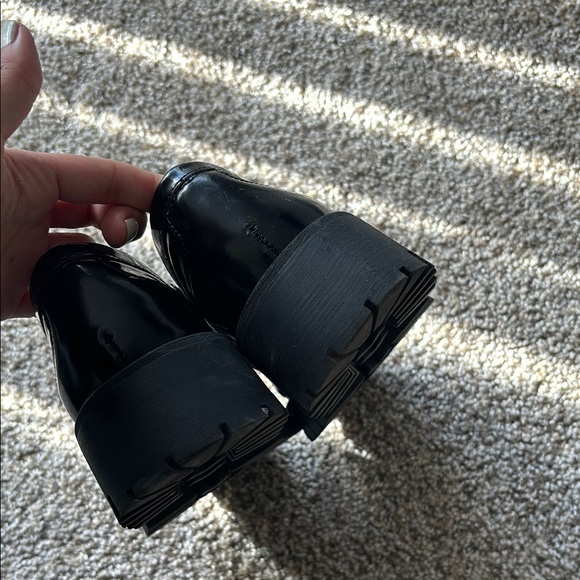 Steve Madden Black Platform Loafers - Picture 2 of 5